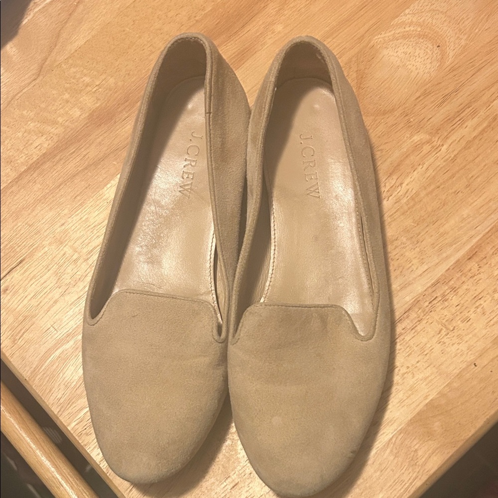 J. Crew Women's Beige Suede Flats